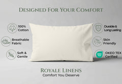 144TC cotton pillowcases Ivory
