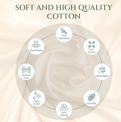 144TC cotton flat sheet Cream