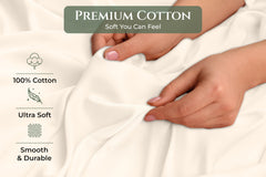 144TC cotton pillowcases Cream