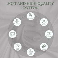 144TC cotton flat sheet Silver