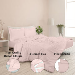 Button duvet cover Pink image 4