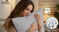 144TC cotton pillowcases Silver