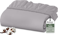 organic cotton fitted sheet 200 thread count percale weave