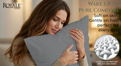 144TC cotton pillowcases Charcoal