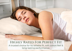 144TC cotton fitted sheet Sand
