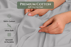 144TC cotton pillowcases Silver