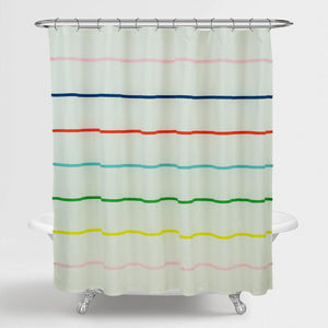 Appliqued Stripe White