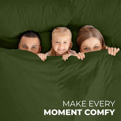 ROYALE LINENS - 4 Piece Bed Sheet - Soft Brushed Microfiber 1800 Bedding Set - 1 Fitted Sheet, 1 Flat Sheet, 2 Pillowcase -Wrinkle & Fade Resistant Luxury Sheet Set (Hunter Green)