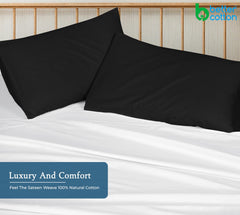 400TC cotton pillow Mid Night Black
