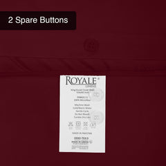 Button duvet cover Burgundy image 12