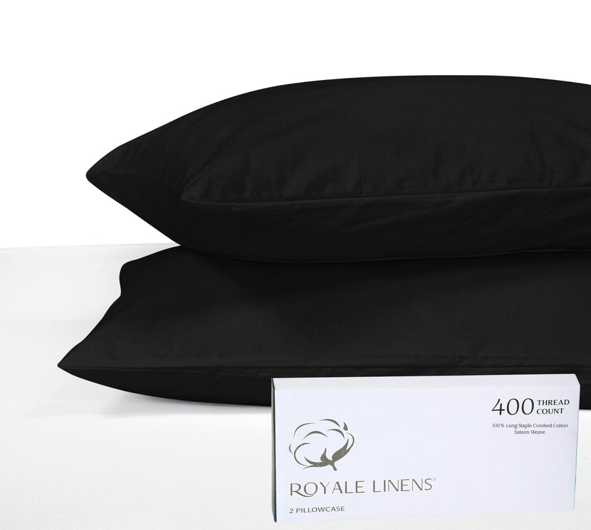 400TC cotton pillow Mid Night Black