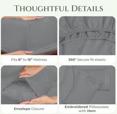 Royale Linens 144 thread Count 100% Cotton Sheet Set