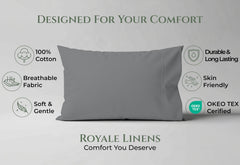 144TC cotton pillowcases Charcoal
