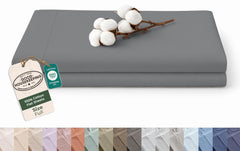 144TC cotton flat sheet Charcoal