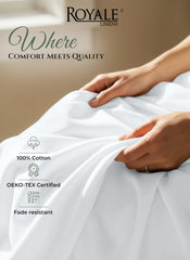 144TC cotton flat sheet White