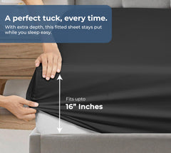 Royale Linens 300 thread Count 100% Cotton Sheet & Pillowcase Sets
