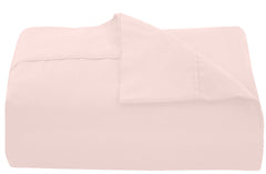 ROYALE LINENS Queen Size Flat Sheet Only - Brushed 1800 Microfiber - Ultra Soft & Breathable - Wrinkle & Stain Resistant - Hotel Quality Flat Sheet Sold Separately - Top Sheet for Bed - (Queen, Pink)