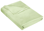 400 Thread Count 100% American Grown Cotton Flat Sheet - Cooling Sheets - Sheets - Luxury Sateen Weave - Flat Sheet Sold Separately - Soft Green Flat Sheet Only ( Florentine Sage)