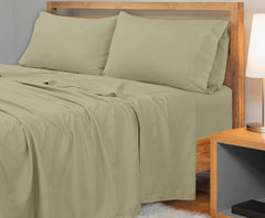 Royale Linens 300 Thread Count 100% Long Staple Combed Cotton Flat Sheet - Super Soft - Top Sheet - Breathable, Cool & Crisp Percale Flat Sheet Only