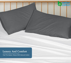 400TC cotton pillow Spanish Slate