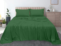 Royale Linens 300 Thread Count 100% Long Staple Combed Cotton Flat Sheet - Super Soft - Top Sheet - Breathable, Cool & Crisp Percale Flat Sheet Only