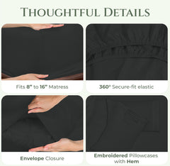 Royale Linens 144 thread Count 100% Cotton Sheet Set