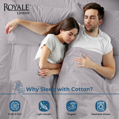 200TC cotton flat sheet Silver - image 3