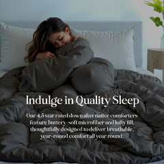 Royale comforter Black & Charcoal