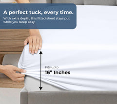 Royale Linens 300 thread Count 100% Cotton Sheet & Pillowcase Sets