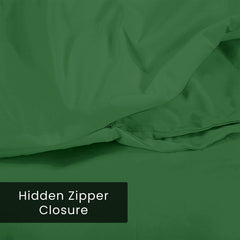 ROYALE LINENS White Duvet Cover - Duvet Cover Set - 3 Piece Double Brushed Duvet Covers with Zipper Closure, 1 Duvet Cover and 2 Pillow Shams