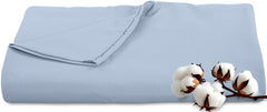 Royale Linens 300 Thread Count 100% Long Staple Combed Cotton Flat Sheet - Super Soft - Top Sheet - Breathable, Cool & Crisp Percale Flat Sheet Only