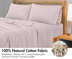 Royale Linens 300 Thread Count 100% Long Staple Combed Cotton Flat Sheet - Super Soft - Top Sheet - Breathable, Cool & Crisp Percale Flat Sheet Only