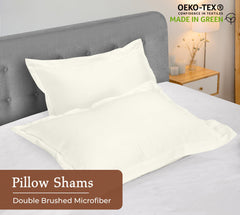 Ivory pillow shams image 3