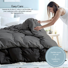 Royale comforter Black & Charcoal