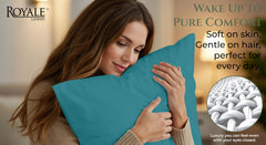 144TC cotton pillowcases Teal