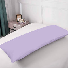 Royale Linens Body Pillow Cover - Double Brushed 1800 Microfiber - 20"x54" with Hidden Zipper Closure - Wrinkle & Fade Resistant - Super Soft Body Pillowcase 2 Pack (Lavender, Pack of 2)