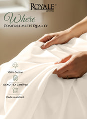 144TC cotton flat sheet Cream