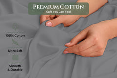 144TC cotton pillowcases Charcoal
