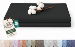 144TC cotton flat sheet Black
