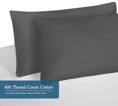 400TC cotton pillow Spanish Slate