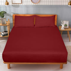 Royale Linens 100% Organic Cotton Percale Weave Super Soft Deep Pocket Bottom Sheets Elastic Sheet Fitted Sheets Only