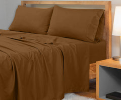 Royale Linens 300 Thread Count 100% Long Staple Combed Cotton Flat Sheet - Super Soft - Top Sheet - Breathable, Cool & Crisp Percale Flat Sheet Only