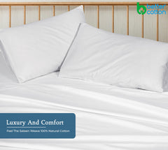 400TC cotton pillow Signature White