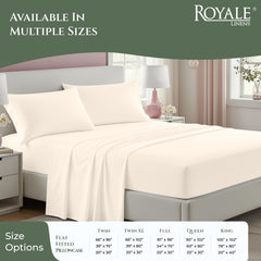 Royale Linens 144 thread Count 100% Cotton Sheet Set