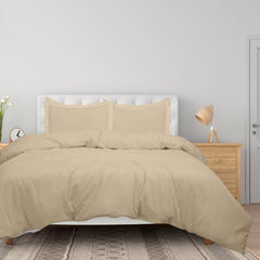 ROYALE LINENS White Duvet Cover - Duvet Cover Set - 3 Piece Double Brushed Duvet Covers with Zipper Closure, 1 Duvet Cover and 2 Pillow Shams
