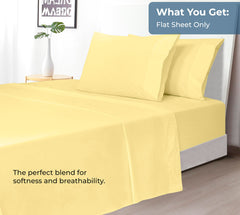 200TC cotton flat sheet Yellow - image 5
