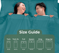 144TC cotton flat sheet Teal