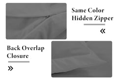 ROYALE LINENS White Duvet Cover - Duvet Cover Set - 3 Piece Double Brushed Duvet Covers with Zipper Closure, 1 Duvet Cover and 2 Pillow Shams