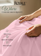 144TC cotton flat sheet Pink