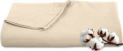 Royale Linens 300 Thread Count 100% Long Staple Combed Cotton Flat Sheet - Super Soft - Top Sheet - Breathable, Cool & Crisp Percale Flat Sheet Only